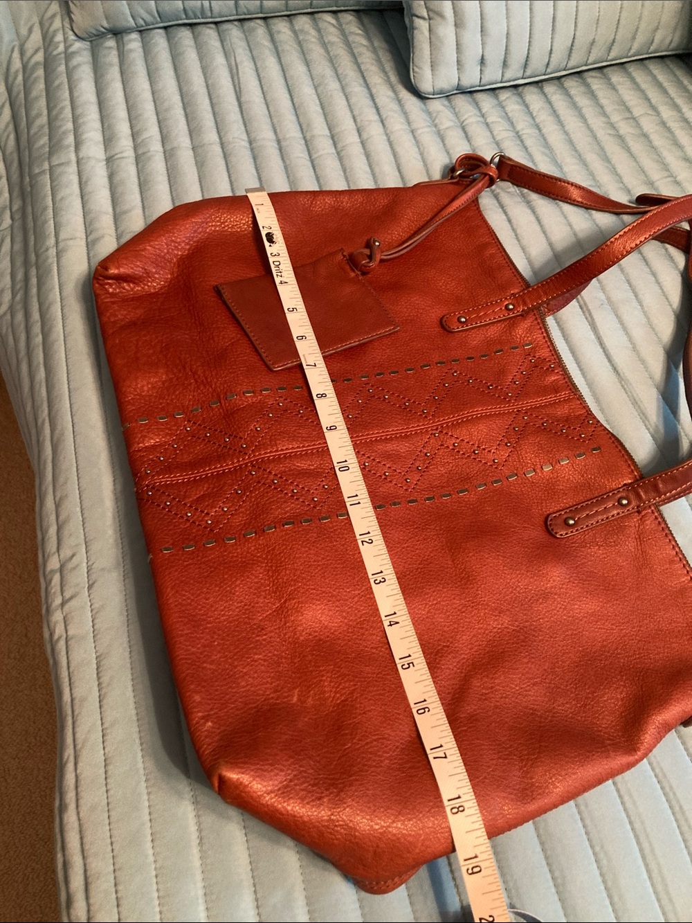 Lucky Brand Leather Studded Tote - Picture 4 of 6